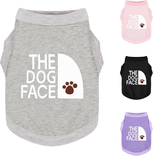 Paiaite Personality Canine Attire front view grey dog shirt