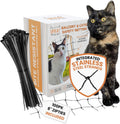 Upbeat Adventures steel reinforced cat netting for balcony front view