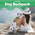 GoHimal pet travel camping gear showing breathable mesh interior layout