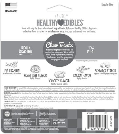 Premium USA sourced Nylabone healthy edibles packaging for Indian pet parents