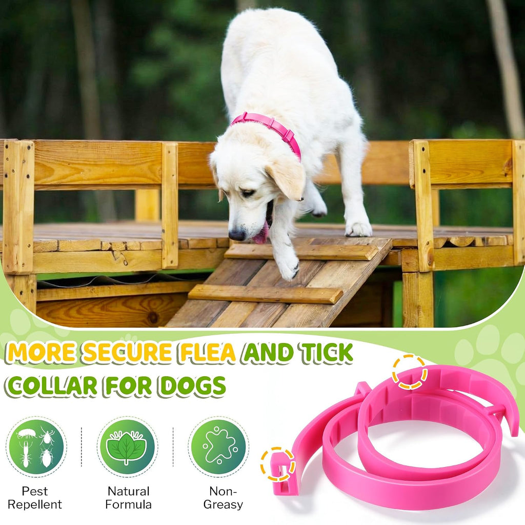 Waterproof flea and tick prevention collar for large dogs