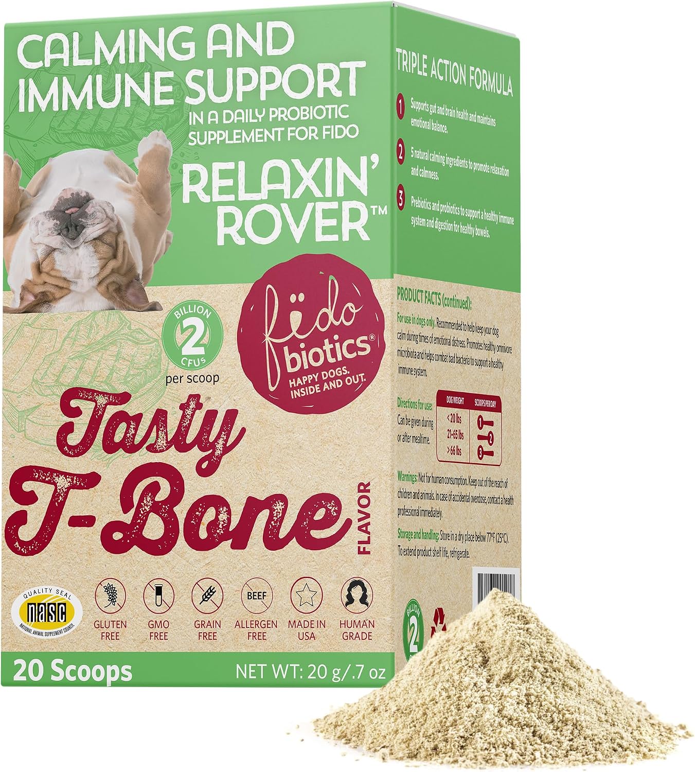 Fidobiotics Good Guts Probiotics for Dogs - Dog Probiotic Powder for Digestive Health, Gas Relief & Firmer Stools, 6B CFUs, Enzymes & Prebiotics, Medium Dogs, Puppies & Adults - Image 13