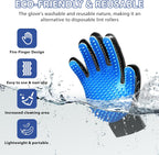 Close up of the washable silicone bristles on the Astra Vena deshedding glove