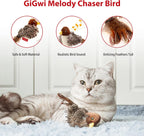 GiGwi interactive cat toy with sound chip angle view