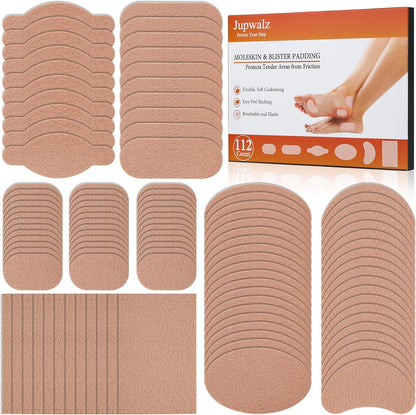 Jupwalz 112 Sheets Moleskin for Blister front view packaging