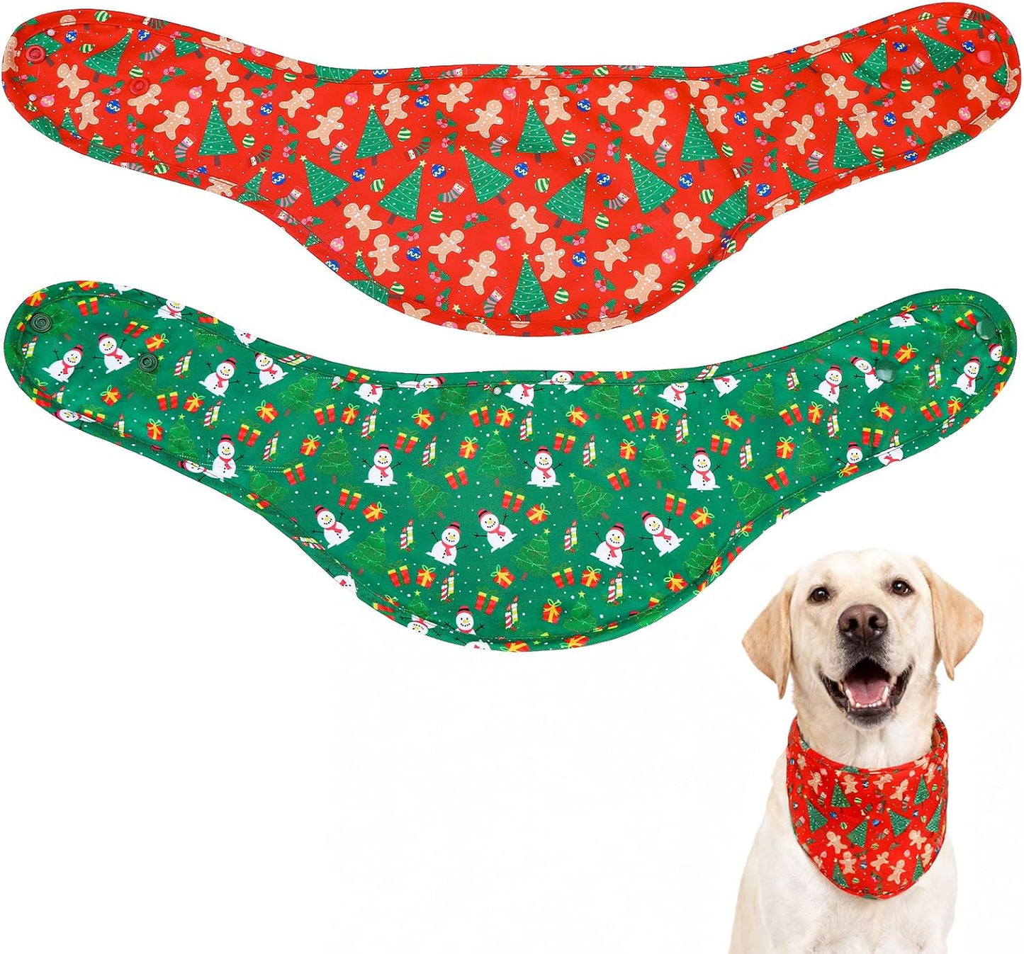 EXPAWLORER Dog Cooling Bandana - 2 Pack Instant Cooling Dog Bandanas, Chill Out Pet Cool Scarf Summer Essentials Ice Neck Cooler Wrap, Prevent Sunstroke for Small Medium Large Dogs, Navy Green L - Image 10