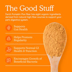 Fera Pets organic fiber supplement label detailing ingredients