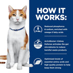 Hill's Prescription Diet k/d Kidney Care Wet Cat Food, Chicken & Vegetable Stew, 2.9 oz. Cans, 24-Pack - Image 10