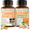 Vimerson Health turmeric boswellia and vegan glucosamine MSM supplement bundle