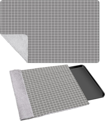 VitalCozy gray floral dog crate bottom cushion for puppy training