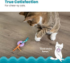 Catstages Kitty Chew Wheel purple rubber textured spokes