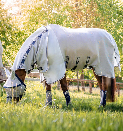 Horseware(R) Rambo(R) Protector Fly Sheet - Silver/Navy & White & Beige, 78 inches - Image 9
