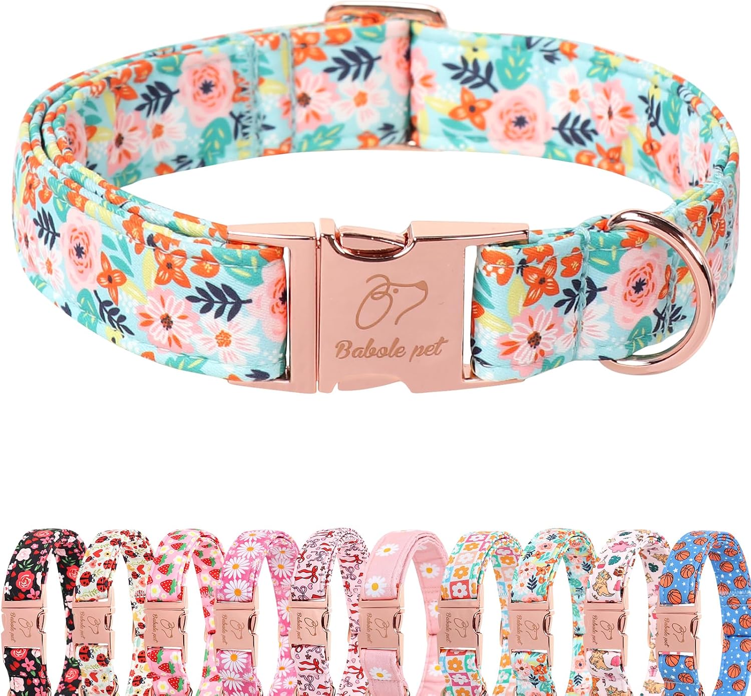 Yellow Daisy Dog Collar Cute Summer Dog Collars for Small Dogs - Lightweight Adjustable Girly Floral Female Dogs Everyday Collar with Safety Buckle S - Image 12