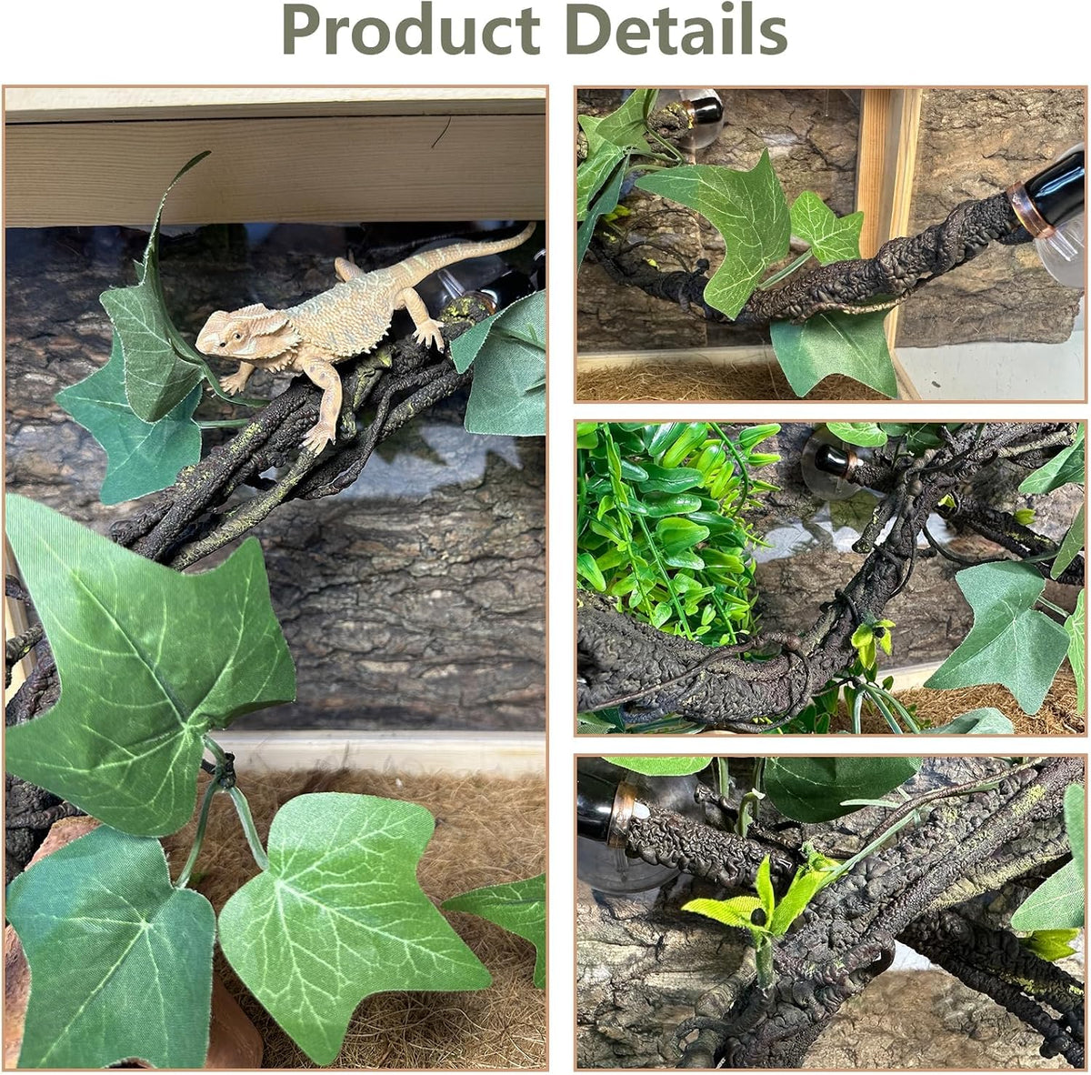 Two piece bendable branch set laid out flat