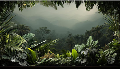 Mystical Dark Forest Aquarium Background Fantasy Glowing Neon Light Forest World Terrarium Background Mysterious Foggy Forest with Path Fish Tank Background Forest Aquarium Backdrop 36x18in - Image 14