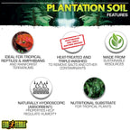 Exo Terra terrarium soil usage in tropical enclosure