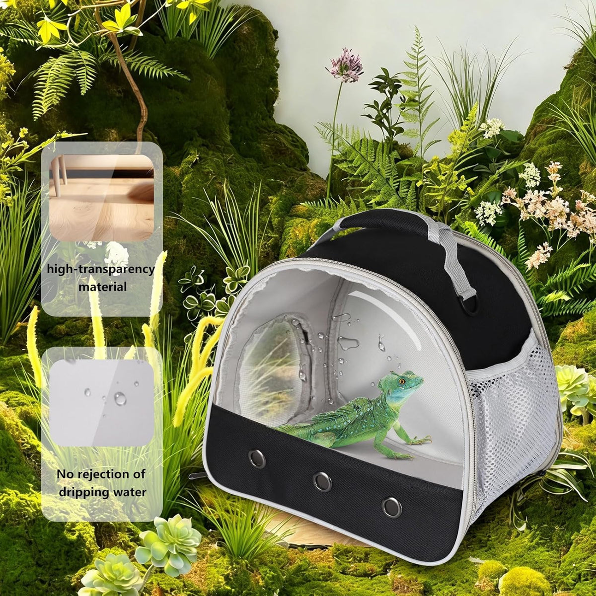 WEVONIGU pet travel bag with removable washable bottom mat