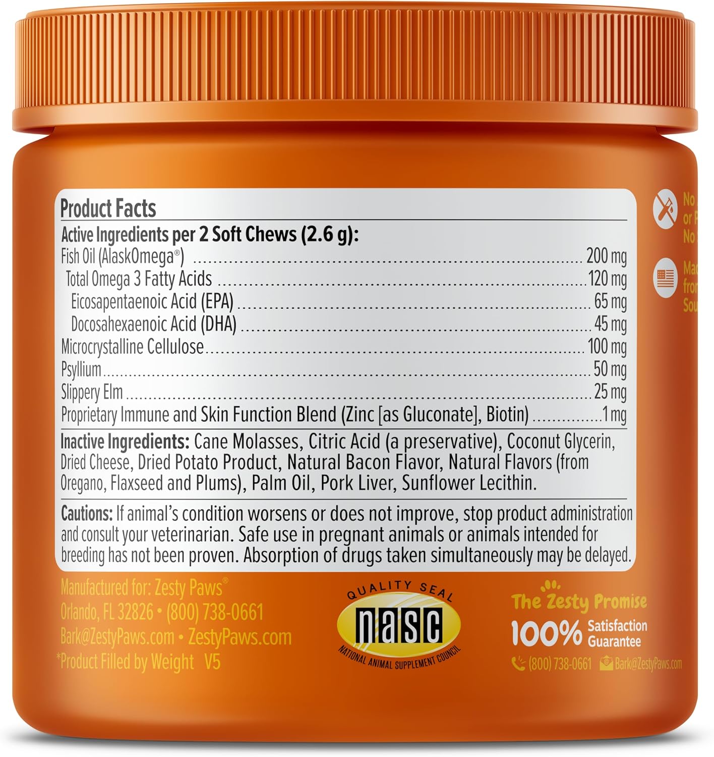 Zesty Paws soft texture hairball bites for cats of all ages