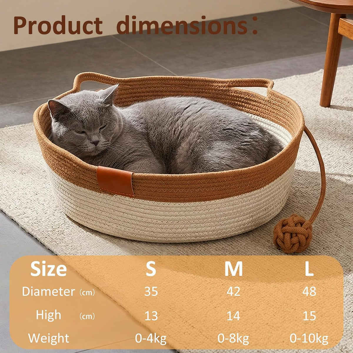Side profile of cat sitting inside the instinct basket