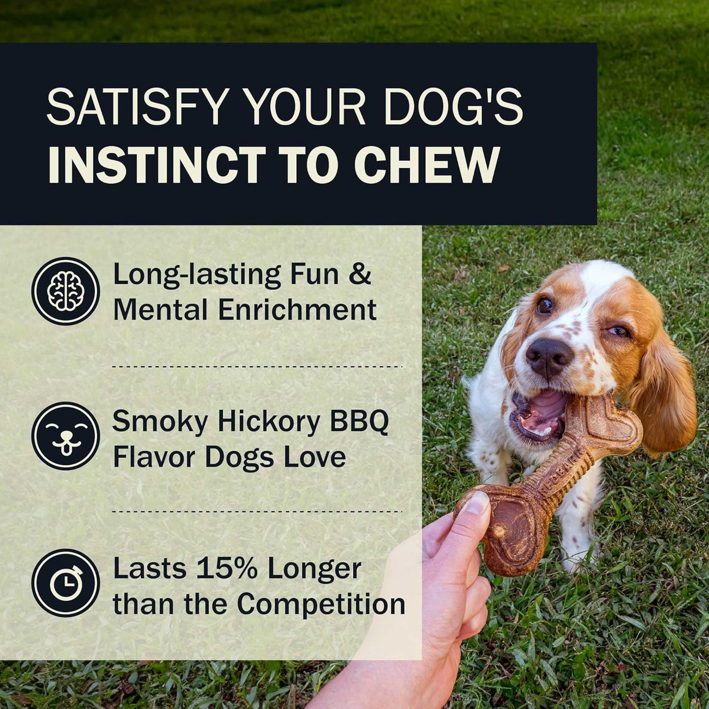 Redbarn rawhide free digestible dog treats for dental health maintenance