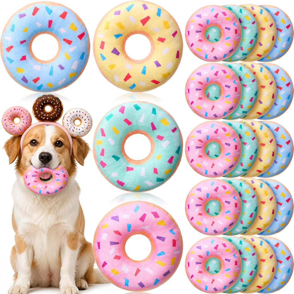 Interactive squeaky dog toys in bulk pack for multiple dogs