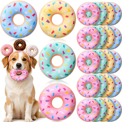 Interactive squeaky dog toys in bulk pack for multiple dogs