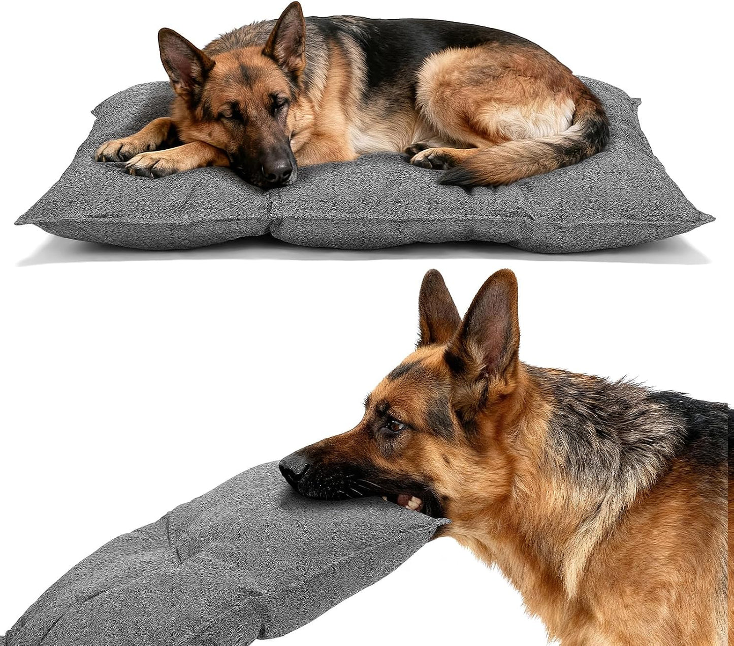 Veehoo indestructible dog bed for crate front view
