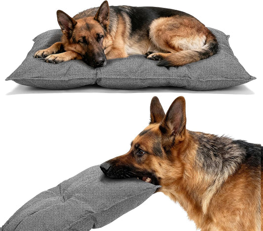 Veehoo indestructible dog bed for crate front view