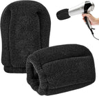 WOBEVB Universal Hair Dryer Sock Diffuser front view showcasing the black heat resistant mesh material