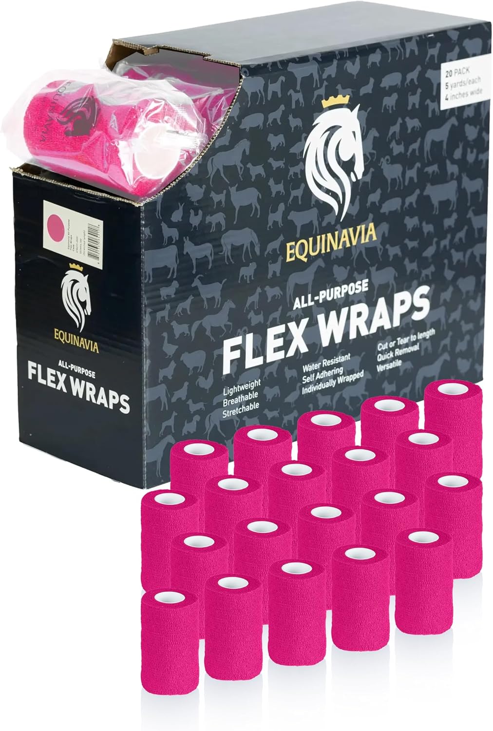 Equinavia 20 pack self adhesive bandage wraps front view