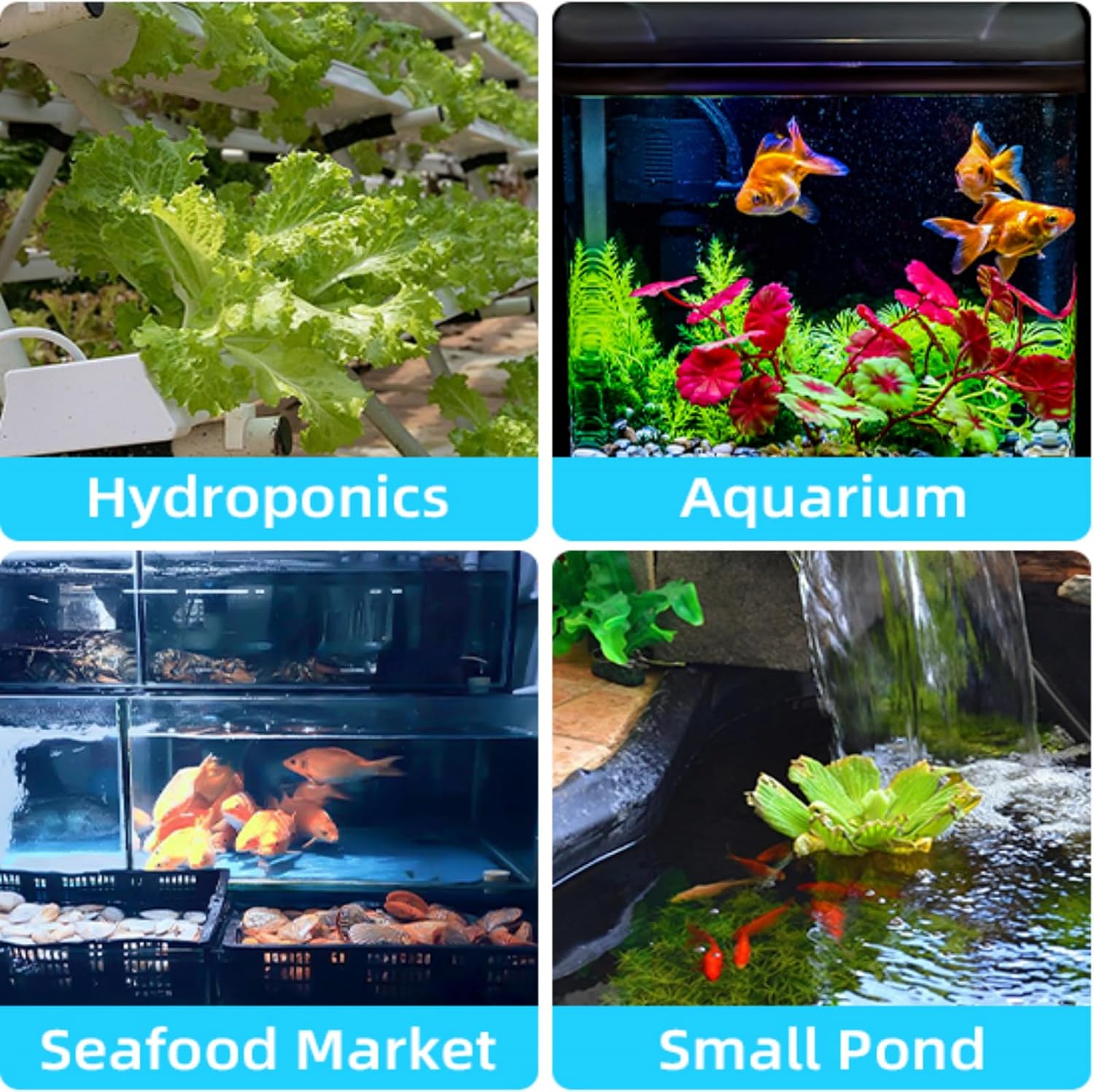 Aquaneat one point five inch aquarium bubbler disc underwater producing dense clouds of oxygen bubbles.