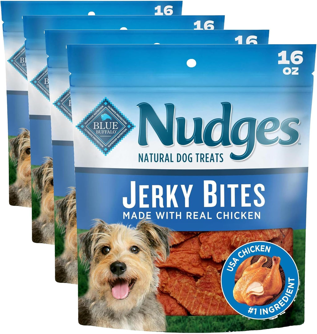 Blue Buffalo Nudges Chicken Jerky Bites Natural Dog Treats, Tender & Meaty Dog Snacks, Healthy Reward or Training Treat, Made in the USA with Real Chicken, No Artificial Preservatives, 16 oz. - Image 13