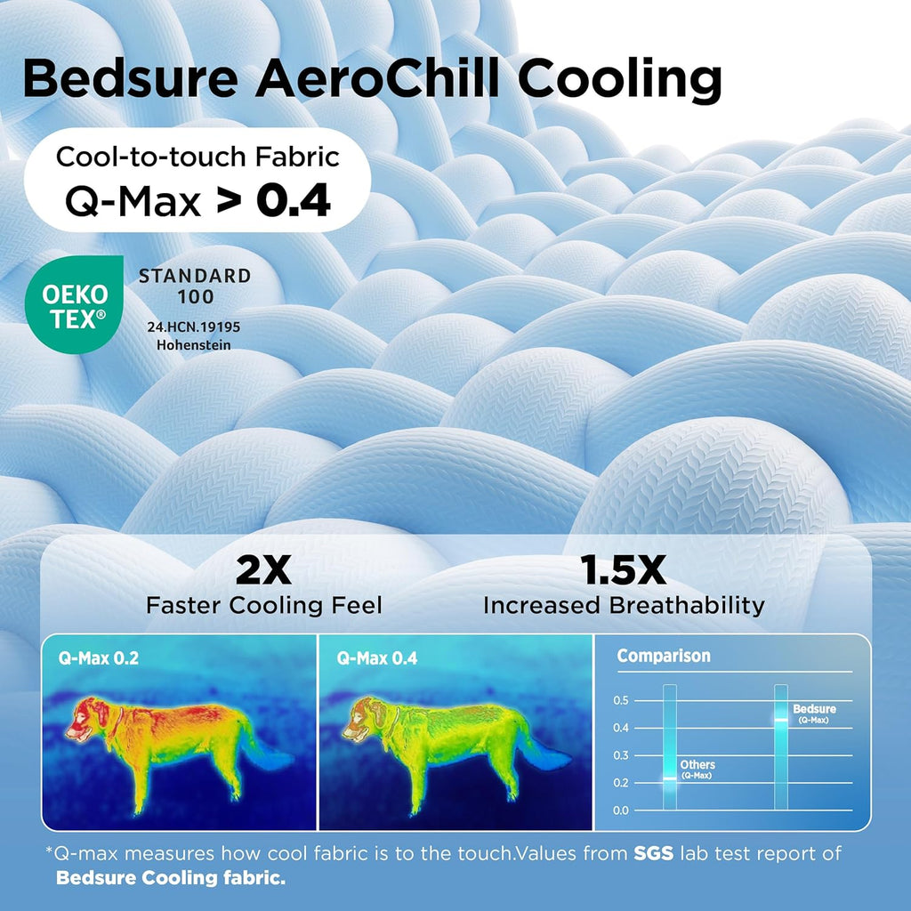 Arctic blue pet cooling throw blanket laid flat inside a dog travel crate