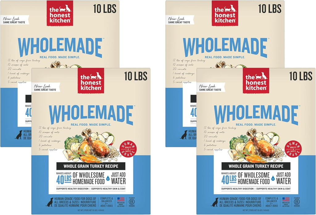 The Honest Kitchen Human Grade Wholemade(TM) Dehydrated Whole Grain Dog Food - Complete & Balanced Meal or Topper - Turkey 10 lb Box - Image 10