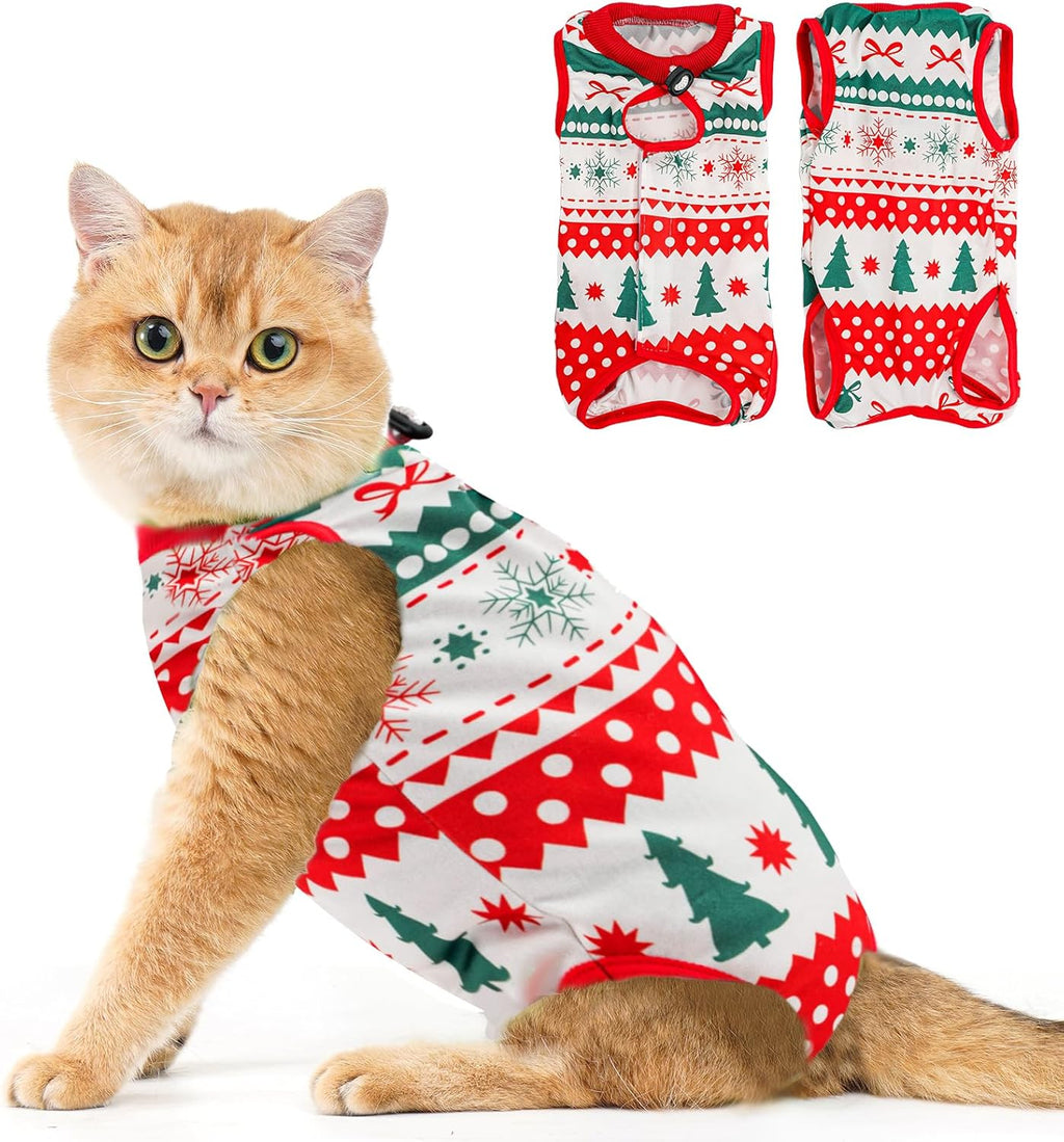 Avont Cat Recovery Suit - Kitten Onesie for Cats After Surgery, Cone of Shame Alternative Surgical Spay Suit for Female Cat, Post-Surgery or Skin Diseases Protection -Duck(M) - Image 13