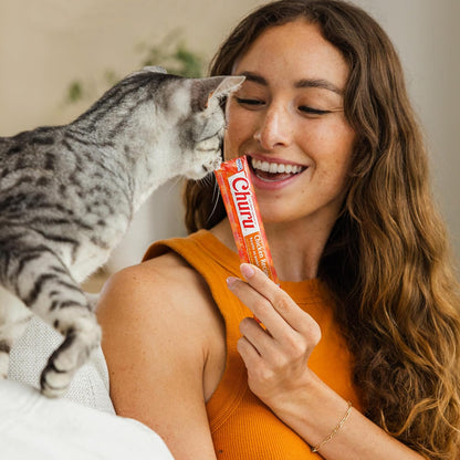 INABA Churu Cat Treats, Lickable, Squeezable Creamy Pure Cat Treat with Vitamin E, 0.5 Ounces Each Tube, 40 Tubes, Chicken Variety - Image 9