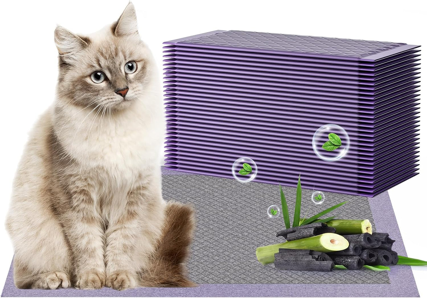 Gardner Pet imported premium purple cat pads placed inside a drawer tray.