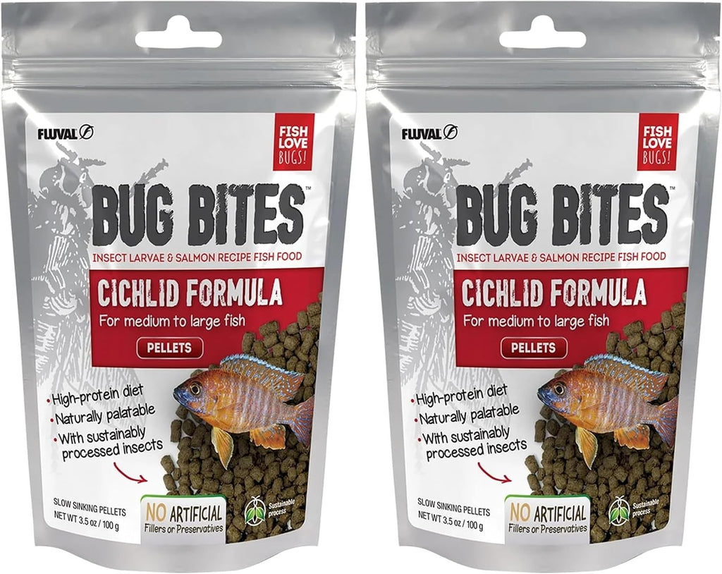 Fluval Bug Bites Cichlid Fish Food, Pellets for Medium to Large Sized Fish, 3.53 oz., A6581 - Image 10