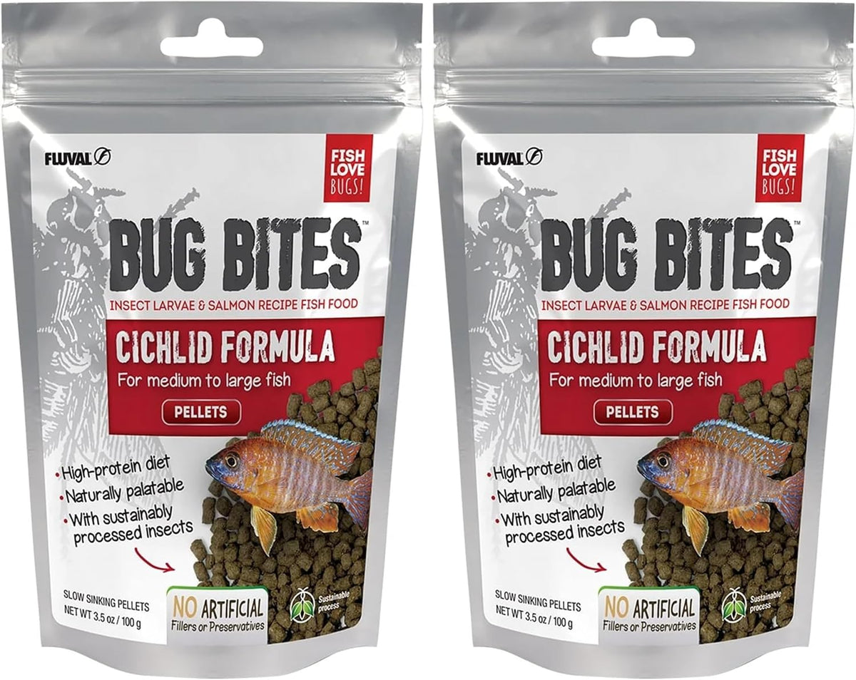 Fluval Bug Bites Cichlid Fish Food, Pellets for Medium to Large Sized Fish, 3.53 oz., A6581 - Image 10