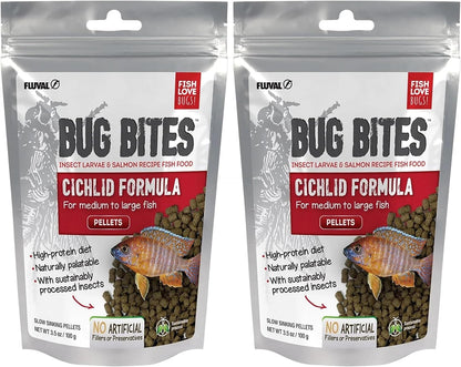 Fluval Bug Bites Cichlid Fish Food, Pellets for Medium to Large Sized Fish, 3.53 oz., A6581 - Image 10