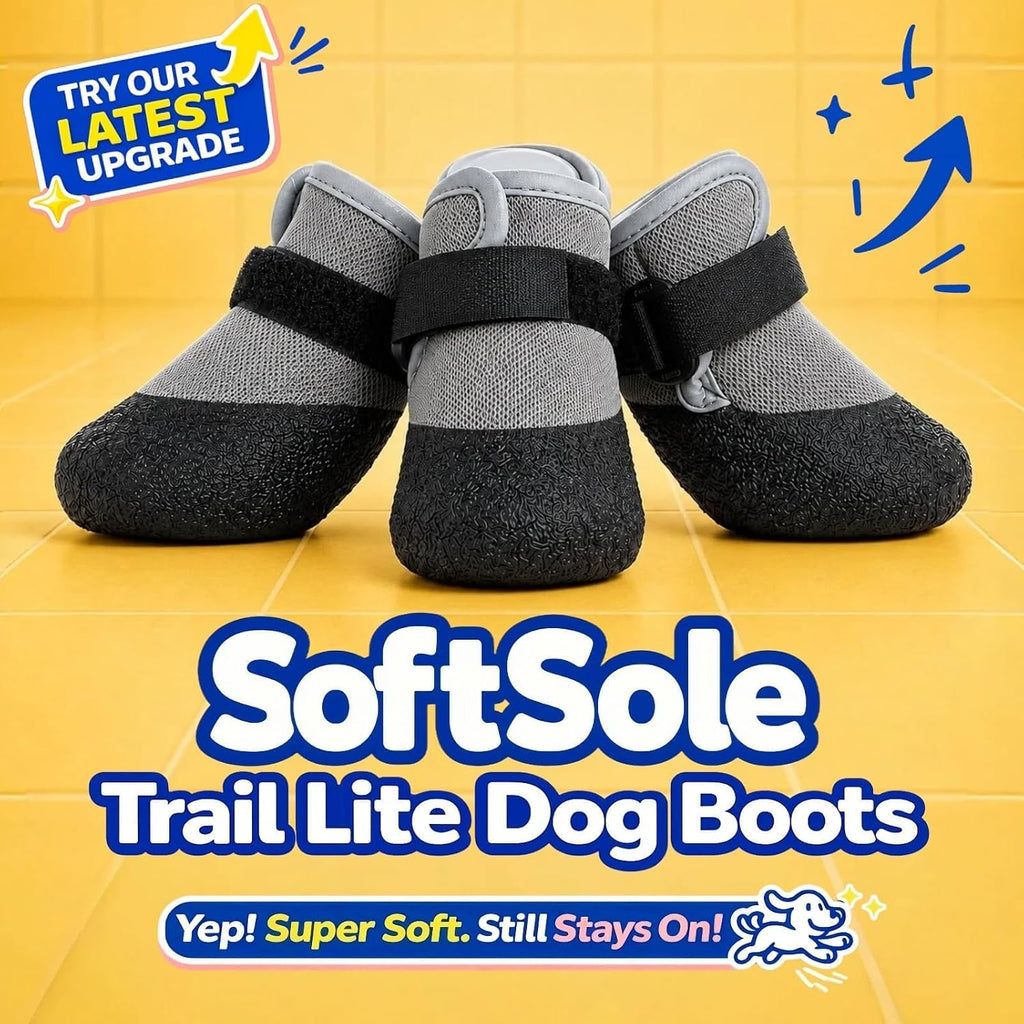 Close up of breathable mesh upper on T'CHAQUE dog boots