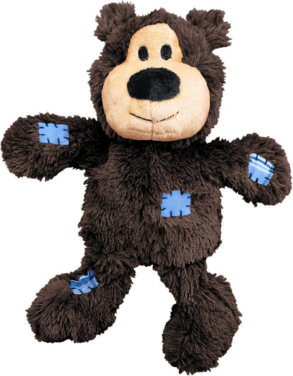 KONG Wild Knots Bear minimal stuffing pet toy