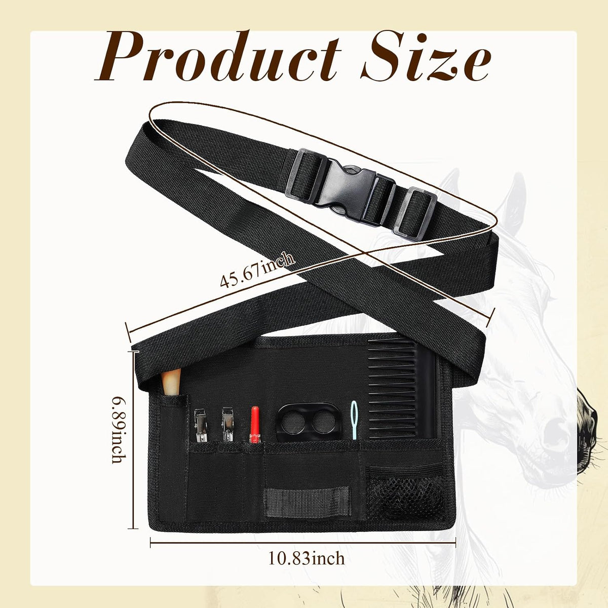 Cosblank horse braiding kit tools and rubber bands