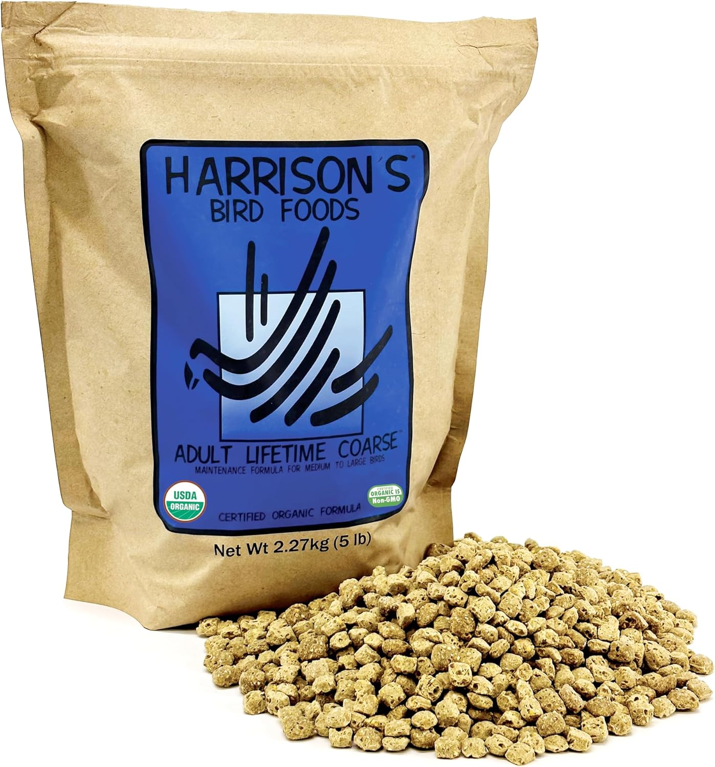 Harrison's Bird Foods Bird Food Adult Lifetime Fine Certified Organic Non-GMO Formula Bird Food 1lb - Image 11
