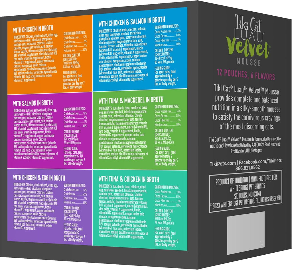 Close up view of silky smooth velvet mousse cat food texture