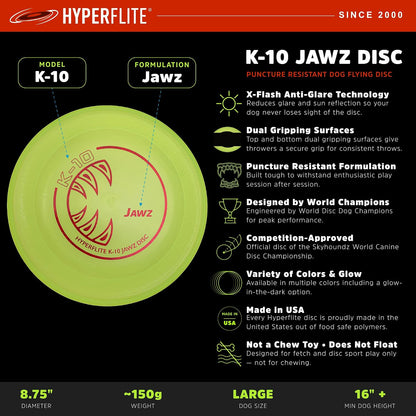 Durable puncture resistant texture of Hyperflite dog disc