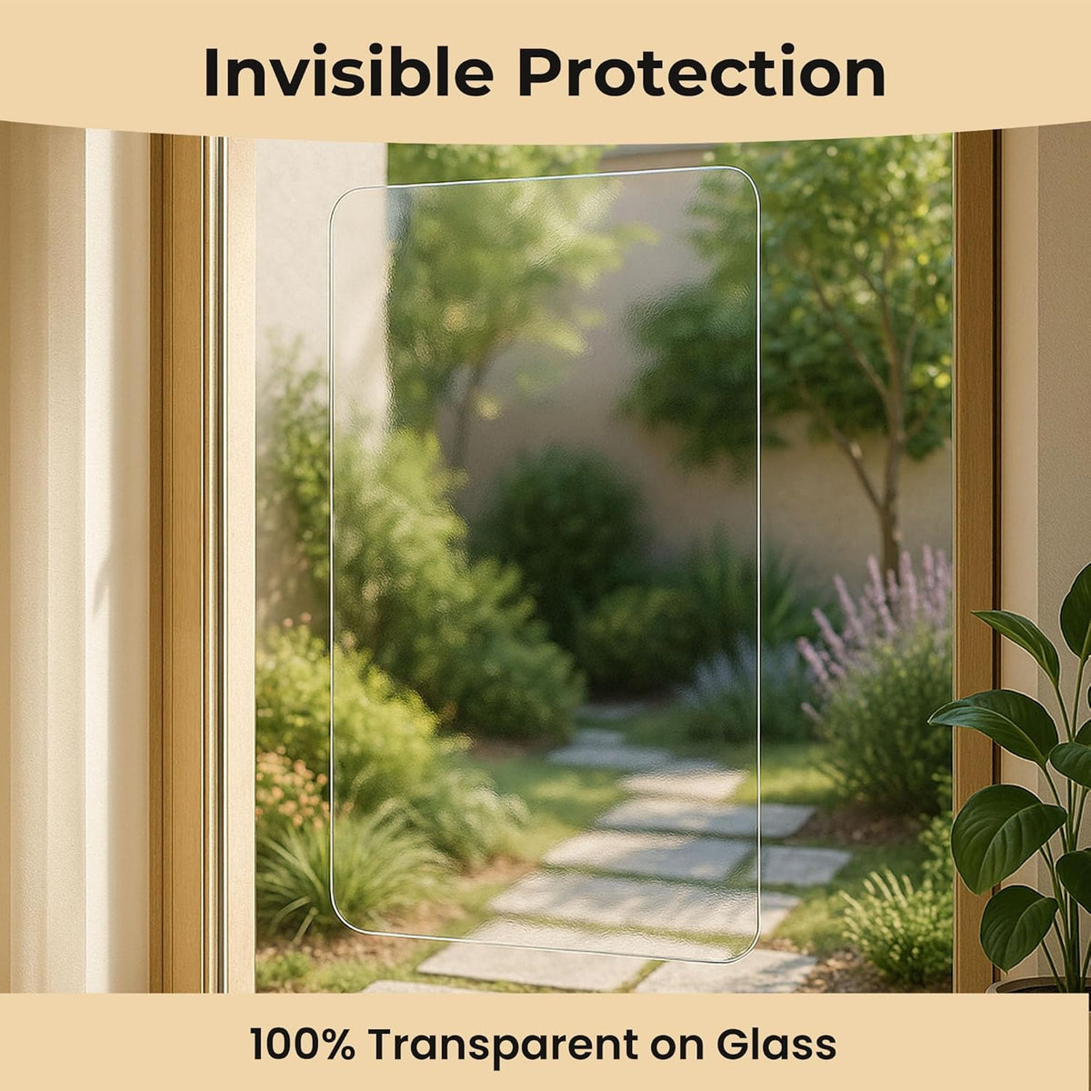 Lupvar scratch guard installation using adhesive dots