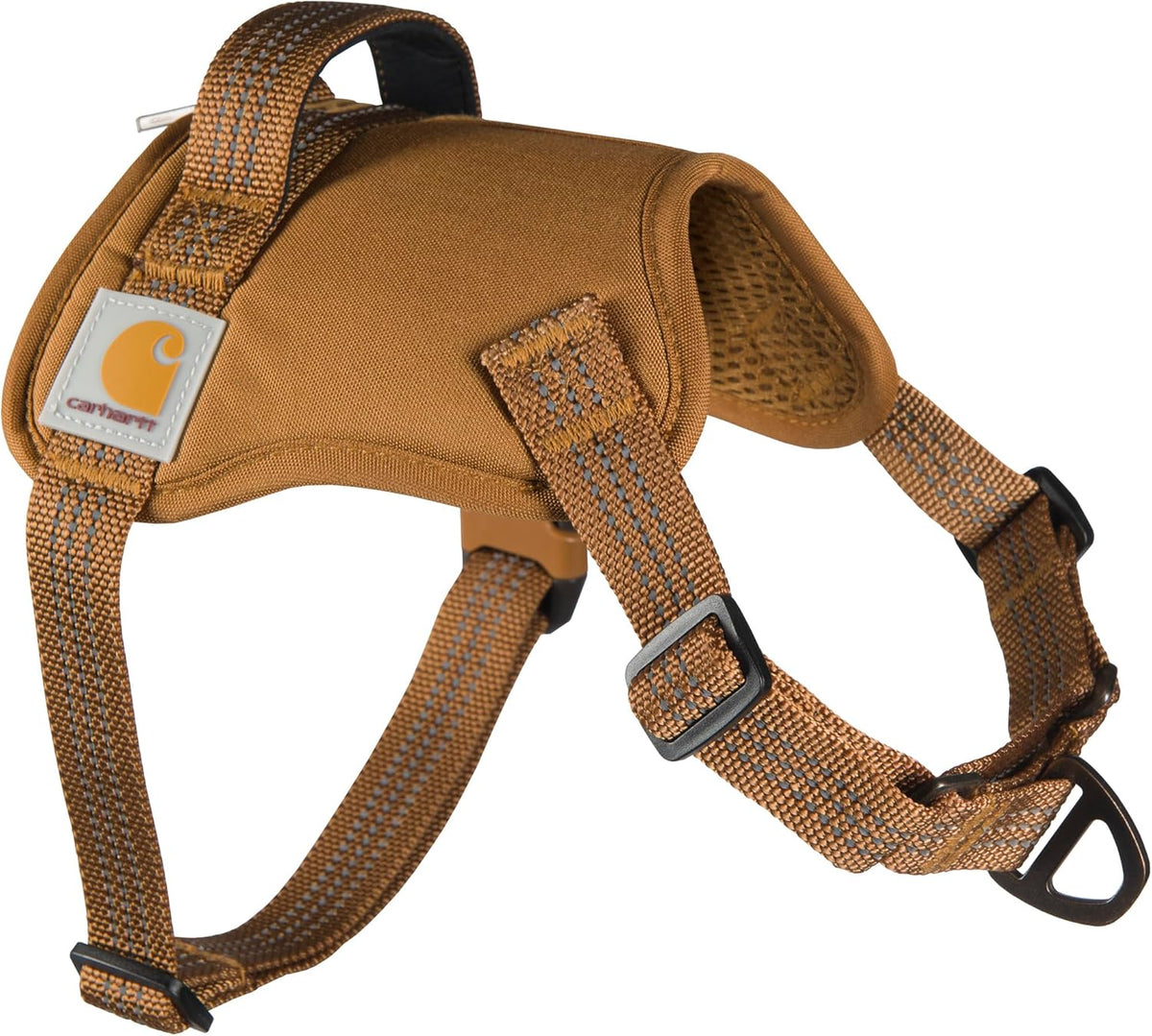 Carhartt dog harness buckle and branding tag