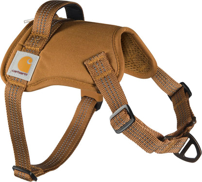 Carhartt dog harness buckle and branding tag