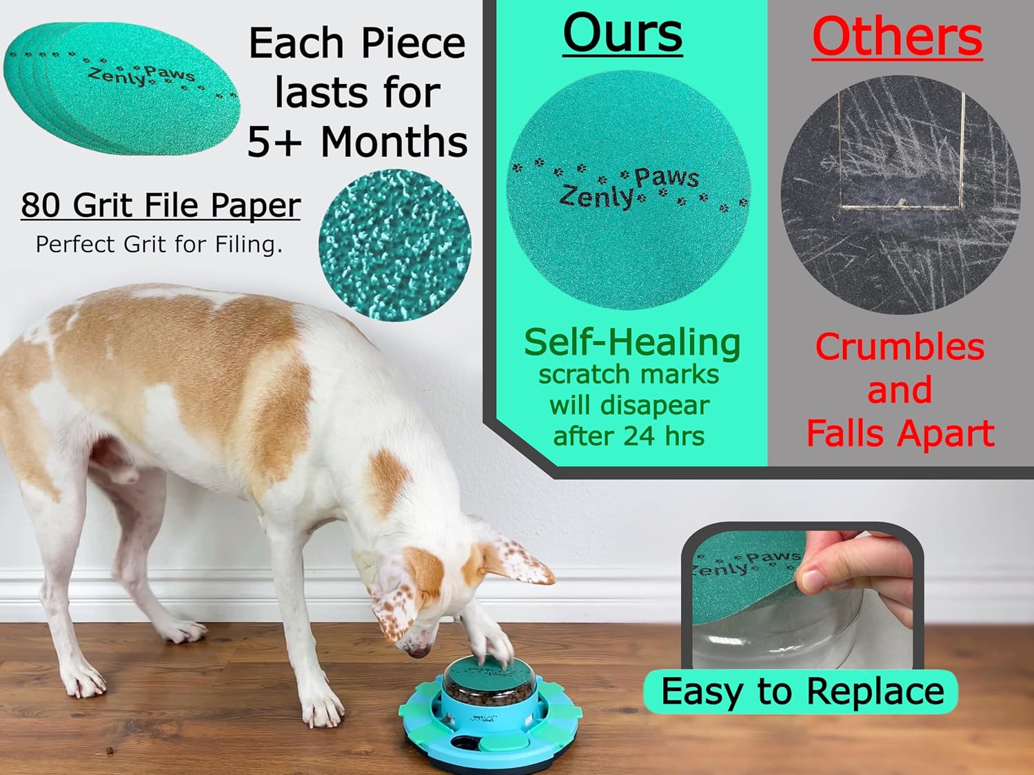 Zenly Paws dog grooming toy for mental stimulation and filing